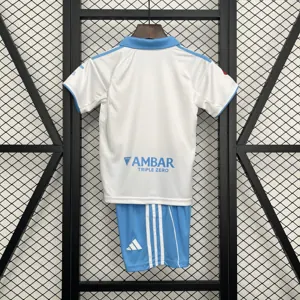 25-26 Real Zaragoza Home Kid Kits Youth Apparels Football AAAAJersey Dropship Yupoo 7