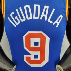 75th Anniversary Iguodala #9 Warriors Retro Edition Blue 1
