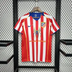 04-05 Atletico Madrid Home Kit Retro Football Vintage Uniform AAAAJersey Supply Yupoo 1