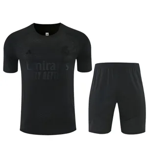 26-27 Real Madrid Aldult Kit Black Football Training Tracksuit Yupoo 5 2