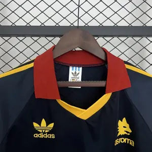 91-92 Roma Fourth Retro Kit Vintage Shirt AAAAJersey Dropship Yupoo 3