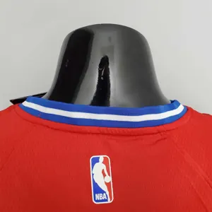 2021 MAXEY#0 76ers Jordan Themed Red NBA Jersey 7