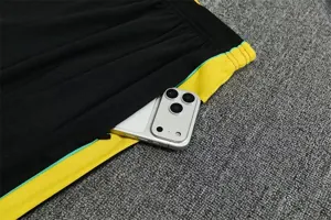 2026 Jordan Brazil Mens Kit Black with Yellow Training Suit Yupoo 6 1