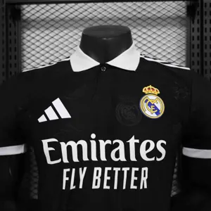 25-26 Real Madrid OG Special Edition Black Player Version POLO Shirt AAAAJersey Supplier Yupoo 2