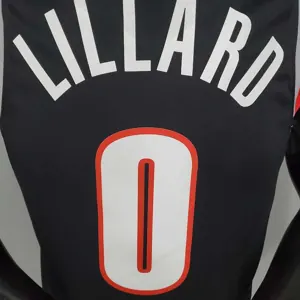 2021 LILLARD#0 Trail Blazers Home black 3