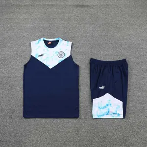 22-23 Manchester City vest training suit kit Royal Blue 7