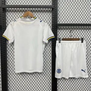 26-27 Marseille Home Kid Kits Youth Football Apparels AAAAJersey Supply Yupoo 4 3