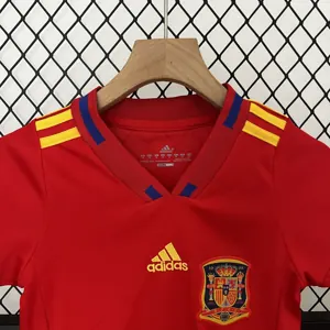 2010 Spain Home Retro Kid Kits Youth Apparels Sport AAAAJersey Yupoo 4