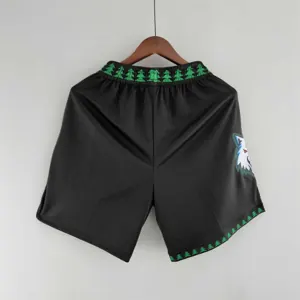 Minnesota Timberwolves retro NBA Shorts Black 8