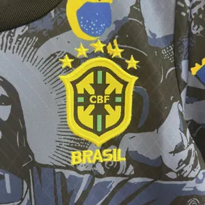 24-25 Brazil Dark Blue Jesus Kid Kits Youth Apparels AAAAJersey Supplier Yupoo 1
