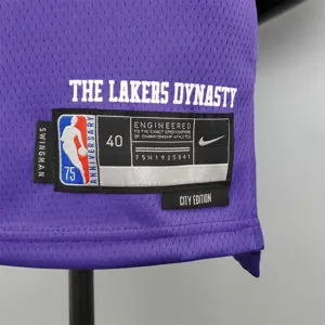 2022 75th Anniversary James #23 Lakers City Edition Purple 7