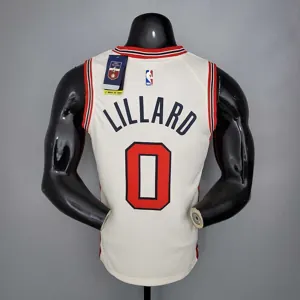 LILLARD#0 Portland Trail Blazers Beige 5