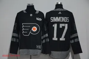 Philadelphia Flyers 100 anniversary Ice Hockey jersey M-3XL 费城飞人队100周年纪念版冰球服 4