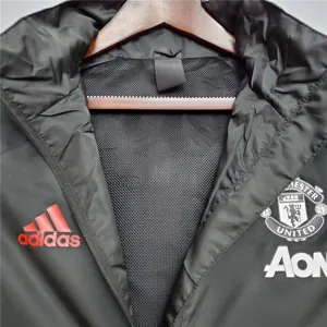 20-21 Manchester United blackwhite red edge windbreaker 7