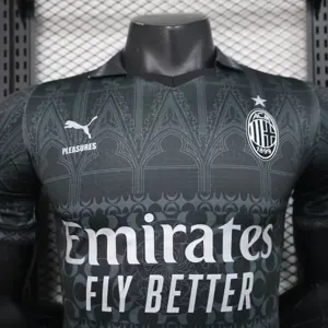 23-24 AC Milan Fourth Kit Black Player Version Shirts Football AAAAJerseys Yupoo 8