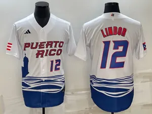 White Puerto Rico 2023 World Cup Baseball Jerseys 22