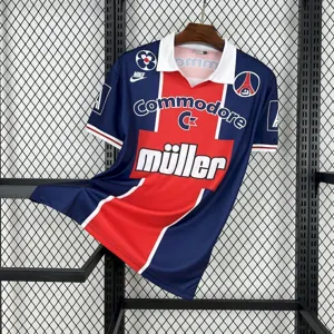 91-92 PSG Home Retro Kit Vintage Shirt AAAAJersey Supplier Yupoo