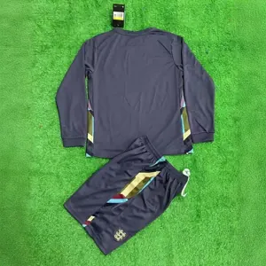 2024 England Away Kid Kits Long Sleeve UEFA Euro Children Sets Football Replicas Yupoo 1