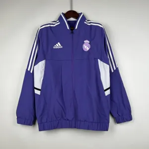 23-24 Real Madrid Purple Windbreaker Sport Jackets Soccer Jerseys Yupoo