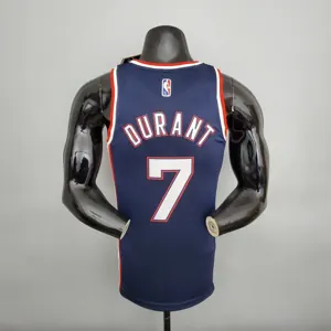 2022 75th Anniversary Durant #7 Nets City Edition Royal Blue 2