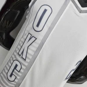 75th Anniversary Oklahoma City Thunder City GILGEOUS-ALEXANDER#2 Edition White NBA Jersey 3