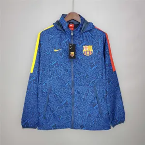 21-22 Barcelona blue Camouflage Windbreaker