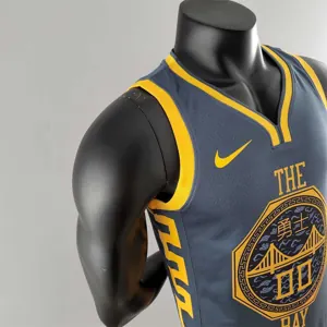 2018 KUMINGA#00 Golden State Warriors Grey NBA Jersey 8