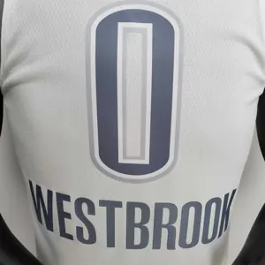 75th Anniversary 2202 Season Oklahoma City Thunder WESTBROOK#0 City Edition White NBA Jersey 2