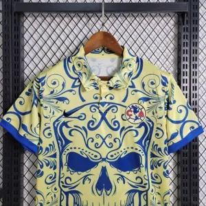 23-24 Americas Day of the Dead Special Edition Yellow S-4XL Cheap Soccer Jerseys 4