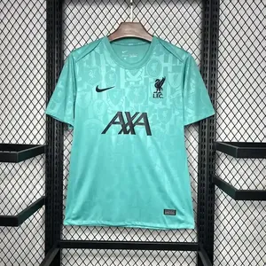 24-25 Liverpool Green Training Kit Football AAAAJersey Yupoo S-2XL 3