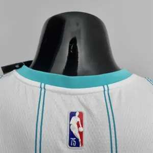 75th Anniversary Oubre #12 Charlotte Hornets White NBA Jersey 3