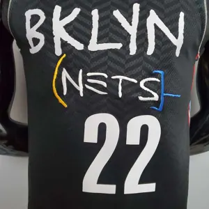 New Brooklyn Nets LEVERT#22 City Edition Black 3