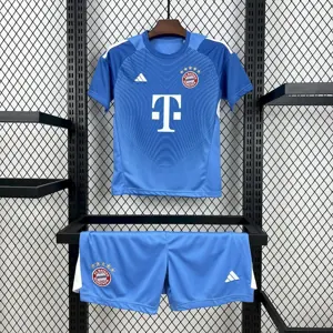 25-26 Bayern Munich Blue Goalkeeper Kid Kits Youth Apparels AAAAJersey Wholesale Yupoo
