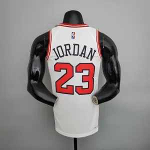 75th Anniversary Jordan #23 Bulls White 6