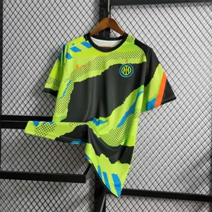 22-23 Inter Milan Pre-match greenblack training suit 6