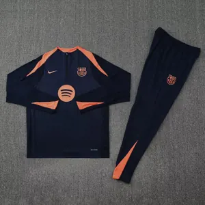 25-26 Barcelona Navy&Orange Training Kits Football Tracksuits 2