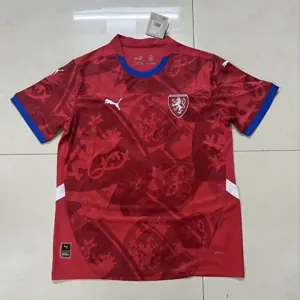 2024 Czech Home Kit UEFA Euro Shirt Football AAAAJersey Supplier 5