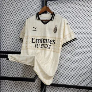23-24 AC Milan Fouth Kit Beige Shirt Jerseys World Yupoo 5