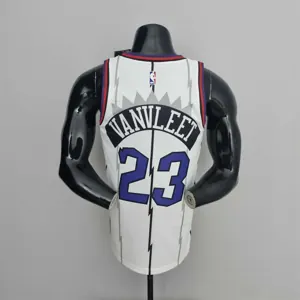 Toronto Raptors VANVLEET#23 White NBA Jersey 9
