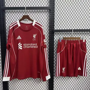 25-26 Liverpool Home Long Sleeves Football Kit AAAAJersey Supply Yupoo