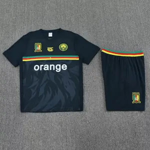 25-26 Cameroon Black Training Kits Football Tracksuits 1