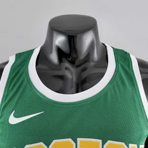 Boston Celtics IRVING#11 Green Gold NBA Jersey 7