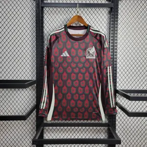 2024 Mexico Home Kit Long Sleeve Shirt Football AAAAJersey Supplier