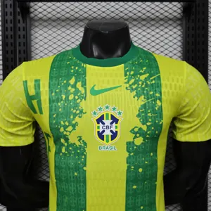 2026 Brazil Mens Special Edition Player Version Football Yellow Shirt AAAAJersey Supply Yupoo7 2