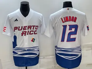 White Puerto Rico 2023 World Cup Baseball Jerseys 18