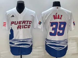 White Puerto Rico 2023 World Cup Baseball Jerseys 27