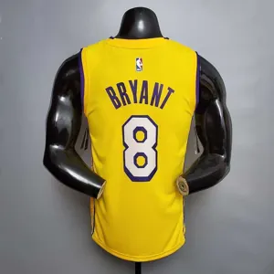 Bryant #8 Lakers V-neck City Edition yellow 7
