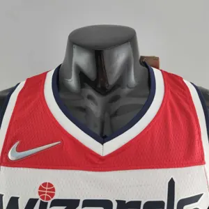 75th Anniversary JORDAN #23 Wizards Black Red White NBA Jersey 9