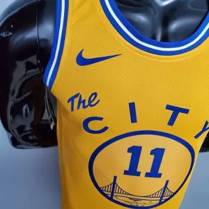 Tram version THOMPSON#11 Golden State Warriors yellow 3