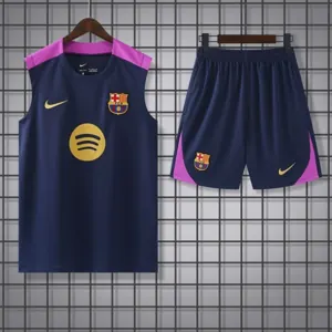 25-26 Barcelona Training Vest Kit Soccer AAAAJersey Supply Yupoo-1 3